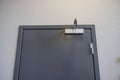 Close up view of extra heavy aluminum commercial door closer