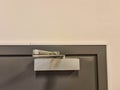 Close up view of extra heavy aluminum commercial door closer