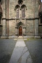 Facade of old cathedral in Trondheim, Norway.