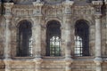 Close up view of famous, neo baroque styled, historical Ortakoy mosque