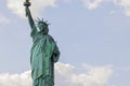 Close up view of famous Statue of liberty isolated New York, Royalty Free Stock Photo