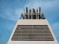 Close up view of a Ferry chimney