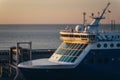 Close up view of ferry wheelhouse