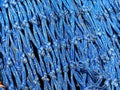 Close up view of fishing nets Royalty Free Stock Photo