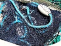 Close up view of fishing nets Royalty Free Stock Photo