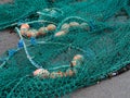 Close up view of fishing nets Royalty Free Stock Photo