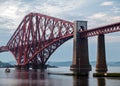 Close-up view of the Forth Rail Bridge Royalty Free Stock Photo