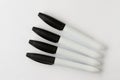 Four Black Dry Erase Markers Royalty Free Stock Photo