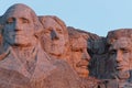 A close-up view of the four Presidents Royalty Free Stock Photo