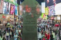 Close up view of Francis P.Duffy Monument at Manhattan`s Time Square, New York, USA.