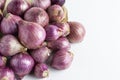 Close-up view of fresh red onions, herbs, spices Royalty Free Stock Photo