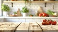 Fresh Tomatoes on Rustic Wooden Table in Bright Kitchen, Generative AI Royalty Free Stock Photo
