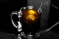 A close up view of a freshly brewed cup of hot tea Royalty Free Stock Photo