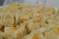 Close up view of freshly homecooked shumai Royalty Free Stock Photo