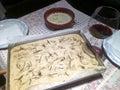 Garlic and Rosemary Focaccia with Provolone cheese