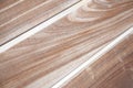 Close up view of grainy wooden bench planks