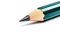 Close-Up View of a Green Pencil Tip on a Bright Background for Creative Projects and Educational Uses Royalty Free Stock Photo