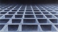 A close-up view of a grid-like structure, possibly a microfabricated material Royalty Free Stock Photo