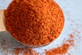 Cayenne Pepper Spilled from a Teaspoon Royalty Free Stock Photo