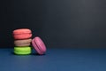 Group of multi colored macarons