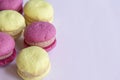 Group of colourful macarons