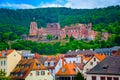 Close up view of Heidelberg castle in Germany