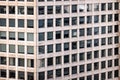 Close-up view of a high-rise building from the 1970s in a major German city. Royalty Free Stock Photo