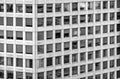 Close-up view of a high-rise building from the 1970s in a major German city Royalty Free Stock Photo