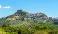 A close up view of the hilltop settlement of Castiglione di Sicilia in the foot hills of Mount Etna, Sicily