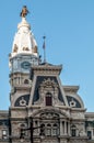 Close up view of the historic building of Philadelphia City Hall