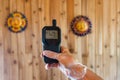 Indoor damp & air quality IAQ testing. Royalty Free Stock Photo