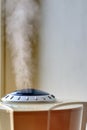 Close-up view of the humidifier working in the room Royalty Free Stock Photo