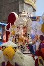 Close up view of an idol of Lord Ganesha, Tulshibaug Mandal, Pune