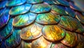 Mythical Iridescent Dragon Scale Armor Texture (1 Royalty Free Stock Photo