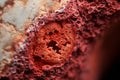 a close up view of the inside of a blood vessel Royalty Free Stock Photo