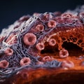 a close up view of the inside of a blood vessel Royalty Free Stock Photo