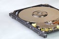 Close up view of internal computer hard drive 2.5\