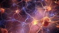 Close-up of neurons in the brain