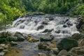 Close-up View of Jennings Creek Waterfalls Royalty Free Stock Photo