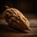 kodo millet on a wooden surface