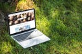 close up view of laptop with depositphotos Royalty Free Stock Photo