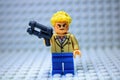 Close up of Lego minifigure villain Royalty Free Stock Photo