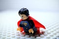 Lego Superman on the ground