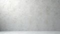 Close up view of light grey concrete wall texture with subtle imperfections, rough surface. Bottom shows smooth concrete floor, Royalty Free Stock Photo