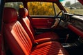 Close Up View of the Luxurious Cars Driver Seat - Comfort and Elegance at its Finest Royalty Free Stock Photo