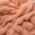 Close-Up View of Luxurious Pink Faux Fur Texture