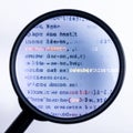 Inspecting Code for Bugs and Vulnerabilities Royalty Free Stock Photo