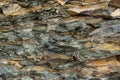 Close up view of mineral rock piece, stone background