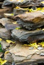 Close up view of mineral rock piece, stone background