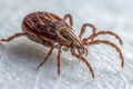 Close-up view of a mite, microscopic insect, detailed macro shot